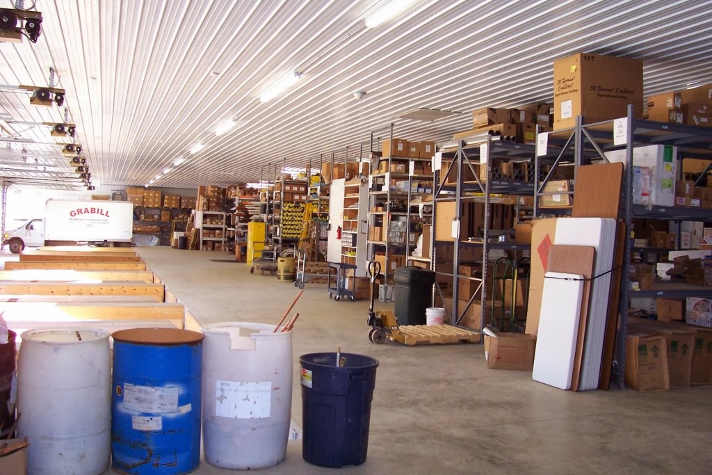 Inside our fully stocked warehouse